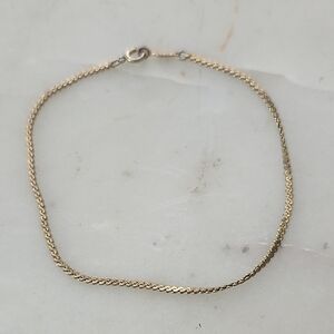 Monet Vintage Gold Tone Mens Bracelet